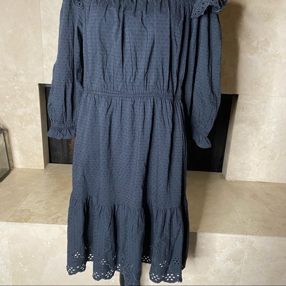 NWOT Universal Thread Ruffle Long Sleeve Dress L - Picture 8 of 15